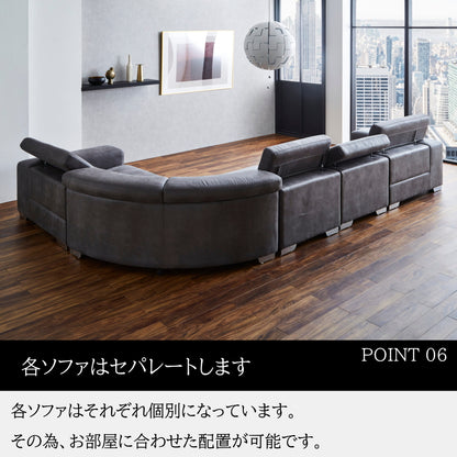 コーナーソファ 5点セット ソファー ソファ 大型 レザーファブリック ヘッドレストリクライニング ハイバック ローバック 応接セット おしゃれ 1人掛け 2人掛け 3人掛け 一人用 二人用 三人用 高級 最高級 豪華 モダン 応接室 応接間 ホテル ラグジュアリー お店 店舗 リビング