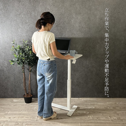 テーブル 昇降テーブル サイドテーブル ベッドテーブル ソファーテーブル ガス圧昇降 昇降式 ガス圧 作業台 キャスター付き おしゃれ パソコンデスク ローテーブル ハイテーブル